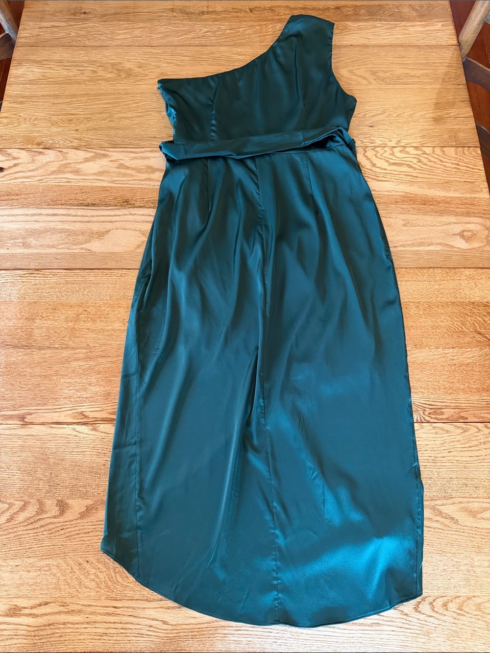 ๐ Baltic Born Celia One Shoulder Midi Dress in Dark Green Sz XL - Picture 11 of 13